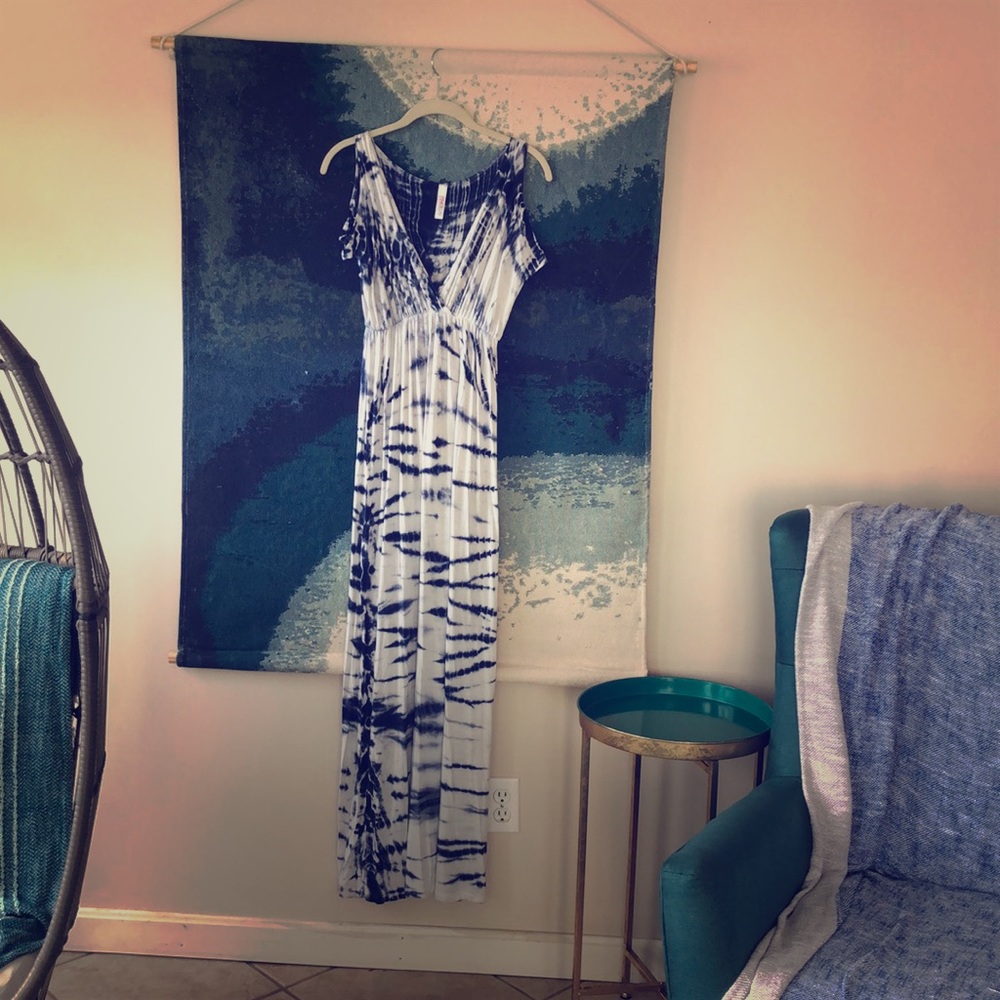 Pinkblush maternity tie dye maxi